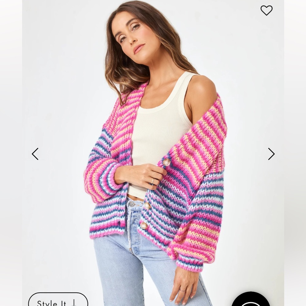 LSPACE Lido Cardigan Miami Tides Size XS/S